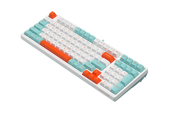 A4Tech FS300 Mechanical Keyboard – Hot Swappable FS Switch (3Pin /5Pin) – Gasket Building – White Backlit – (AR/EN) 98 Keys – Win/Mac Swap – 4M /1ms (Software) (Panda Rock Climbing) (Panda Snorkeling)
