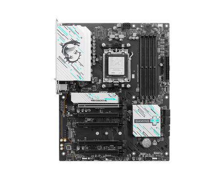 MSI B840 GAMING PLUS WIFI AMD Ryzen 9000 Series support DDR5 up to 256GB PCIe 4.0 x16 Wi-Fi 7 2.5G LAN dual M.2 slots USB 10Gbps Realtek 7.1 audio ATX