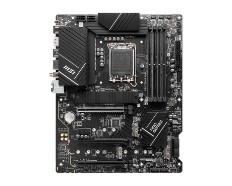 MSI PRO Z790-P WiFi DDR5 Memory Boost 7000+MHz/OC Supports Intel 12th and 13th Gen Core Processors, LGA 1700 DrMOS,PCIe 5.0 and 4.0 x16, 4 x M.2 Gen4, Wi-Fi 6E, 2.5G LAN, ATX