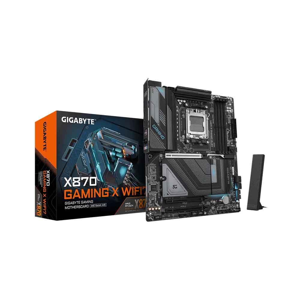 GIGABYTE X870 Gaming X WIFI7 AMD AM5 LGA 1718 Motherboard, ATX, DDR5, 4X M.2, PCIe 5.0, USB4, WIFI7
