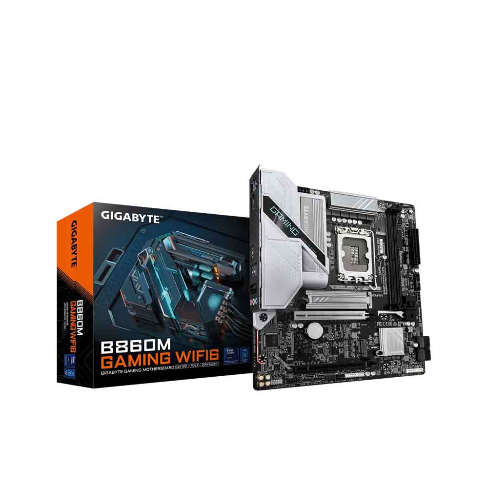 GIGABYTE B860M GAMING WIFI6 – Intel® Core™ Ultra (S2), Hybrid 8+1+2 VRM, 2x M.2 (1 PCIe5.0x4), HDMI/DP