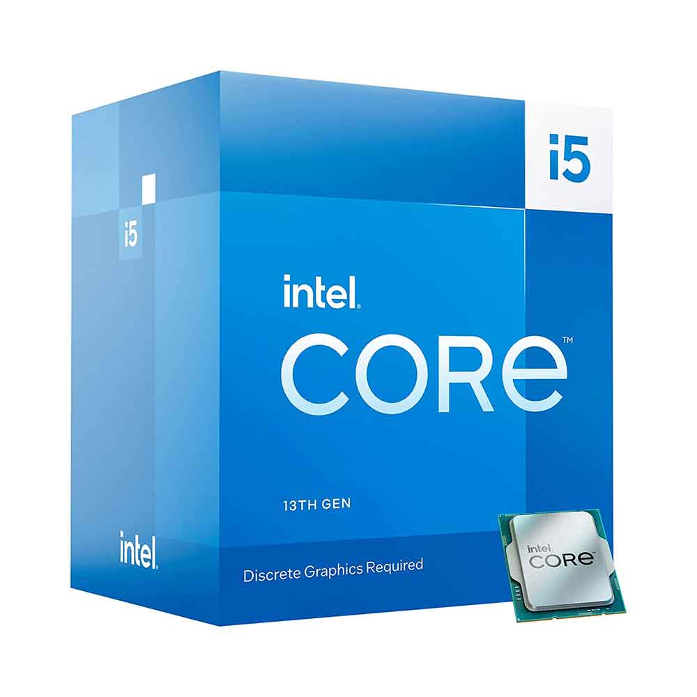 معالج Intel Core i5-13400F، 10 أنوية، 16 خيطًا، Raptor Lake LGA 1700، ذاكرة تخزين مؤقتة 20 ميجابايت، تردد أساسي 2.5 جيجاهرتز، 4.6 جيجاهرتز، توربو، 65 واط، طاقة تصميم حرارية (TDP)