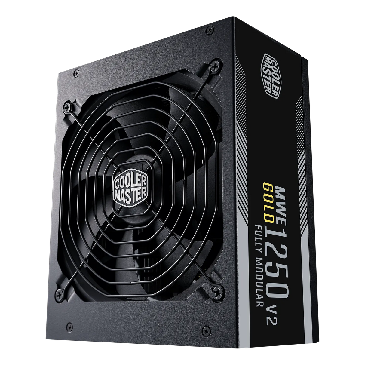 Cooler Master MWE Gold 1250 V2 ATX 3.0 80 PLUS Gold Flat Black Cabling 140mm FDB Fan High-Temperature Threshold