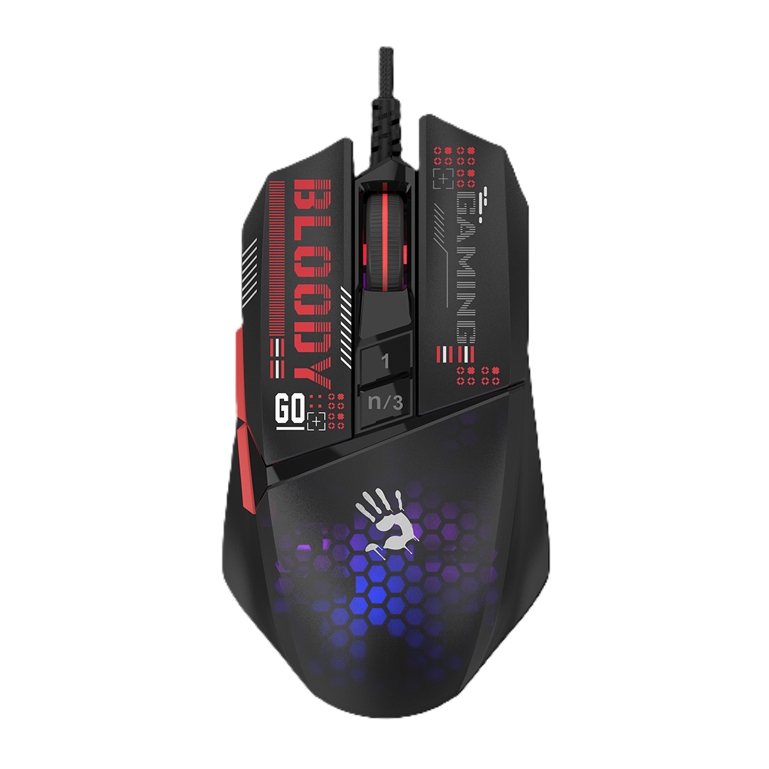 Bloody W60 Max Mini RGB Gaming Mouse – BC3332-A Sensor /12,000 CPI / 2000 Hz Report Rate – (FREE Anti-Sweat Grip tapes) – Software