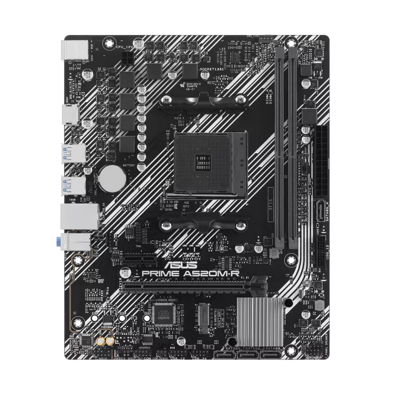 ASUS PRIME A520M-R: Reliable AMD Motherboard with M.2 Support and Ryzen Compatibility