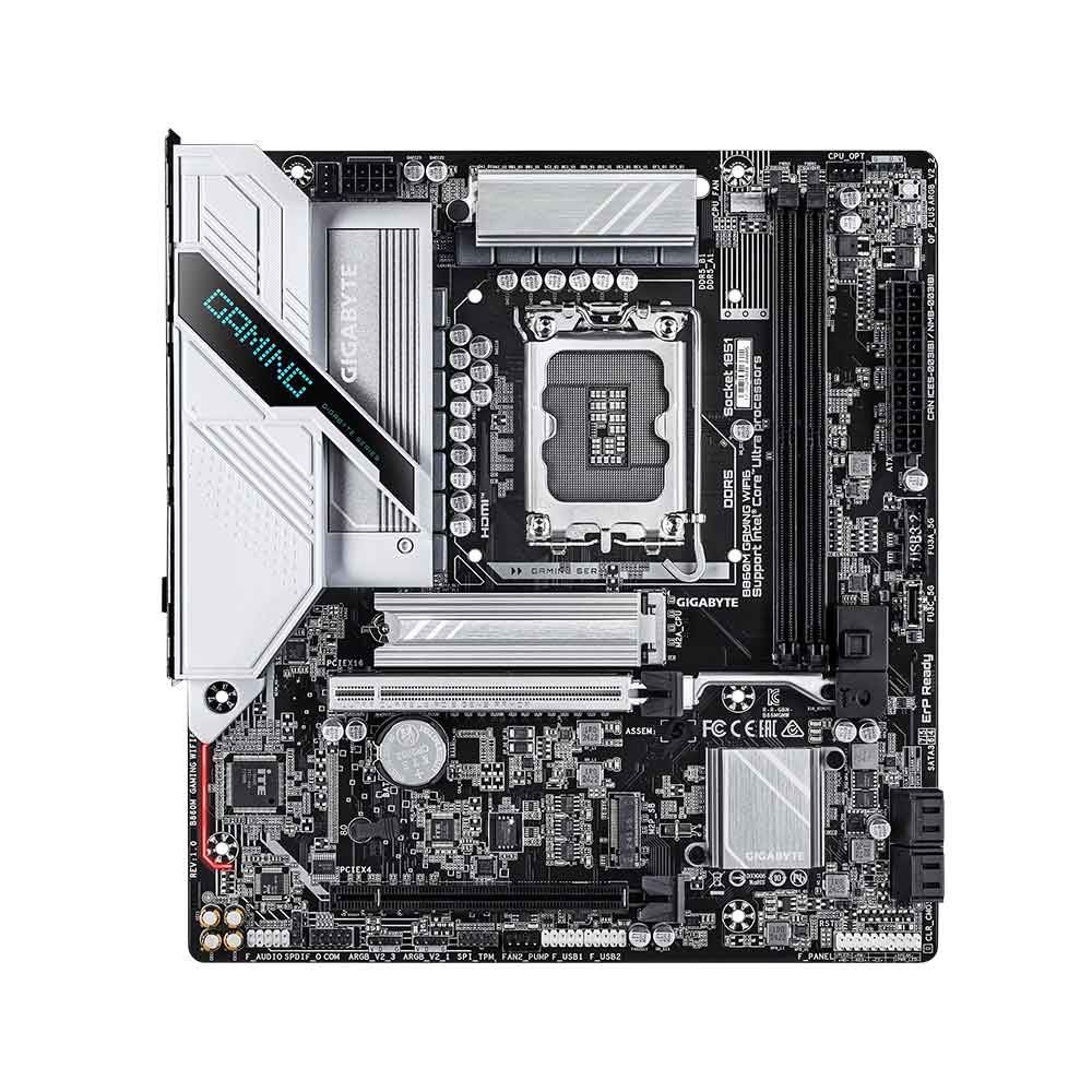 GIGABYTE B860M GAMING WIFI6 – Intel® Core™ Ultra (S2), Hybrid 8+1+2 VRM, 2x M.2 (1 PCIe5.0x4), HDMI/DP