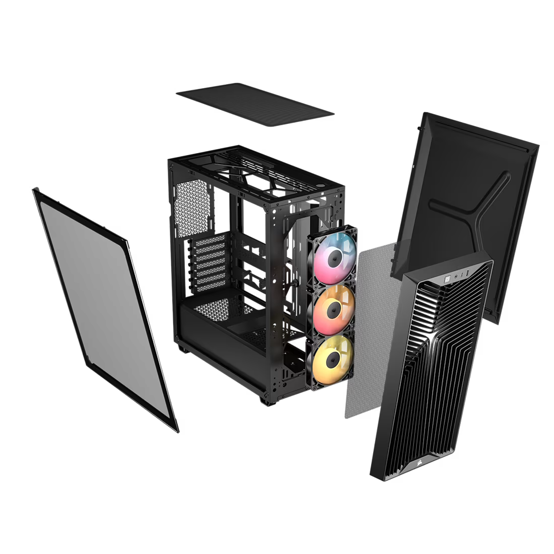 Corsair 3200D RS ARGB Mid-Tower PC Case – High Airflow Mesh Gaming Chassis