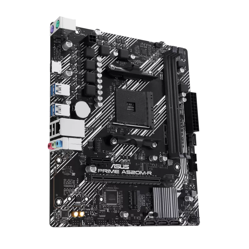 ASUS PRIME A520M-R: Reliable AMD Motherboard with M.2 Support and Ryzen Compatibility