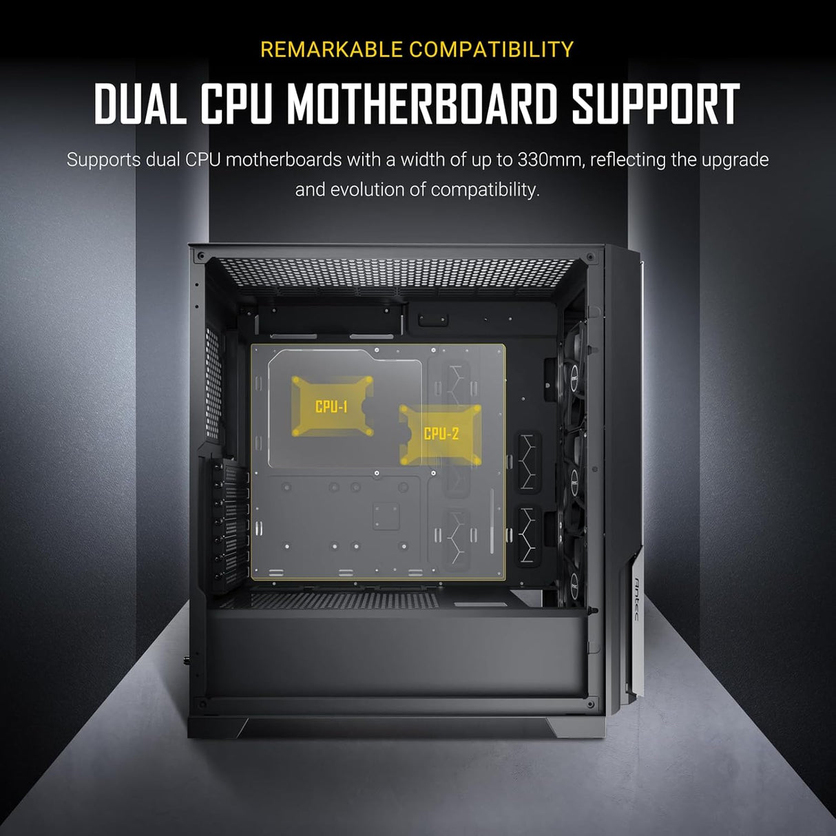 لوحة أمامية شبكية معدنية ضخمة من سلسلة Antec Performance P20C، 3 مراوح PWM بيضاء مقاس 120 مم، متوافقة مع Type-C 3.2 Gen2، مشعاعان مقاس 360 مم في وقت واحد، حامل وحدة معالجة الرسومات، هيكل كمبيوتر متوسط الحجم E-ATX