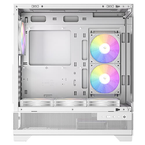 Antec CX700 RGB Elite: High-Airflow Mid-Tower Gaming Case with 6 RGB Fans & 850W PSU in Black and White