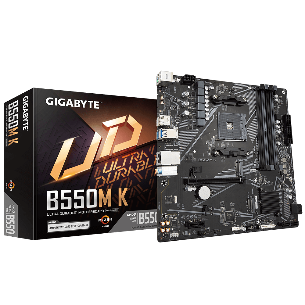 GIGABYTE B550M K: ultra durable AM4 motherboard for high-performance Ryzen builds