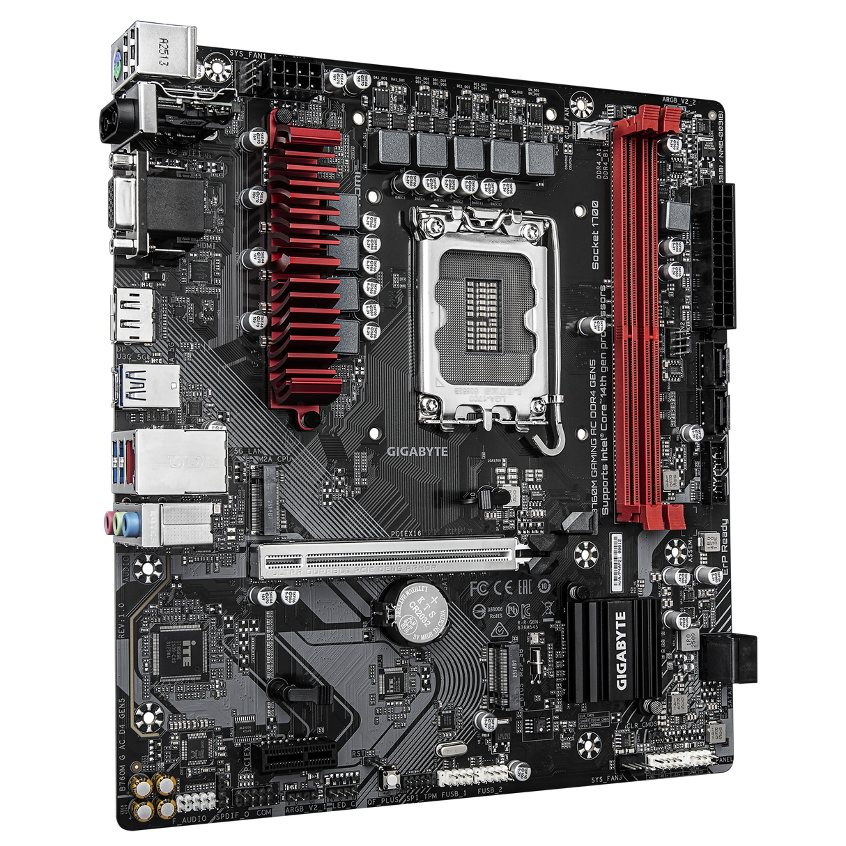 Gigabyte B760M GAMING AC DDR4 GEN5: PCIe 5.0 Ready Gaming Motherboard for Intel 14th Gen