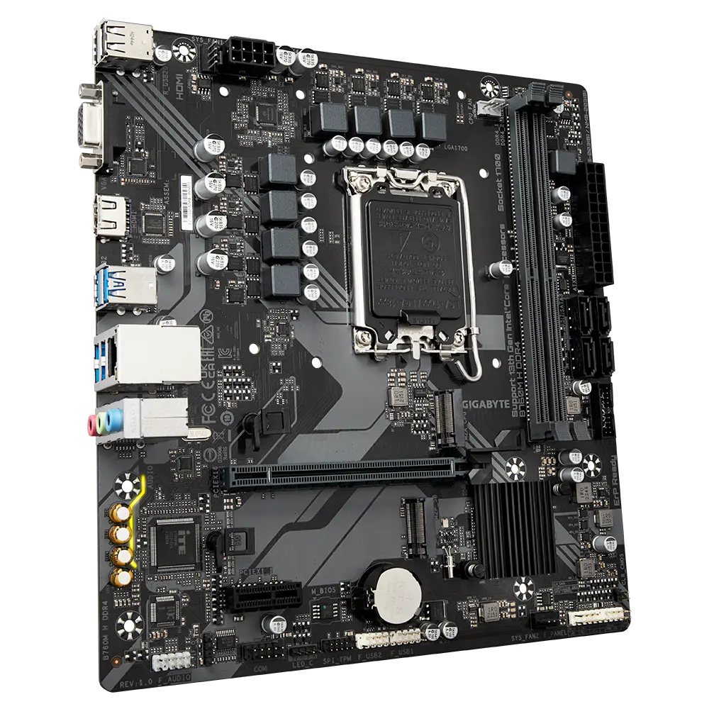GIGABYTE B760M H DDR4 – Reliable Gaming Motherboard