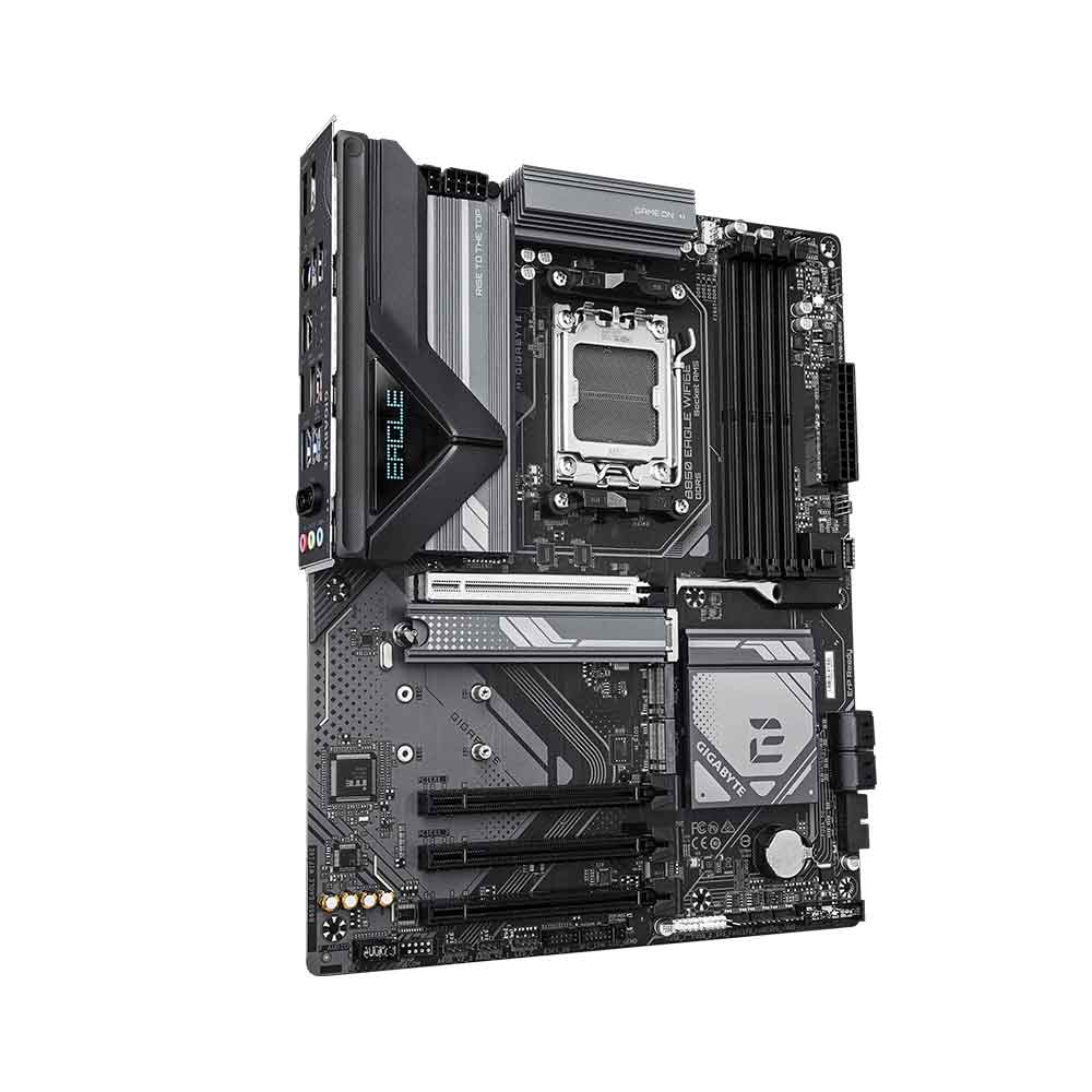 لوحة أم GIGABYTE B850 Eagle WIFI6E AMD AM5 LGA 1718، ATX، DDR5، 3X M.2، PCIe 5.0، USB-C