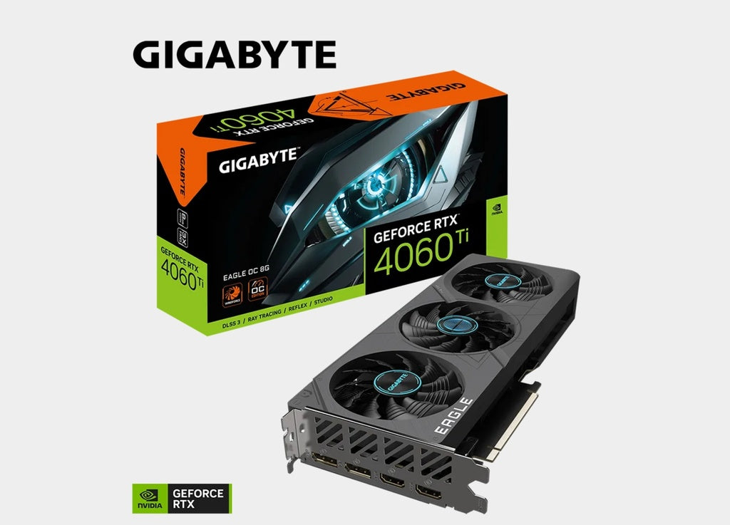 بطاقة رسومات GIGABYTE GeForce RTX 4060 Ti Eagle OC 8G، 3 مراوح WINDFORCE، GDDR6