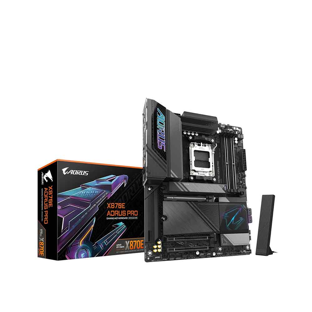 GIGABYTE X870E AORUS PRO AM5 ATX DDR5 4x M.2 PCIe 5.0 USB4 Wi-Fi 7 2.5GbE LAN EZ-Latch