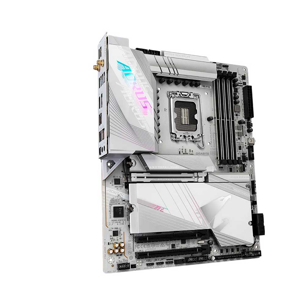 GIGABYTE Z790 AORUS PRO X WIFI7 LGA 1700 Intel Z790 X ATX with DDR5 5xM.2 PCIe 5.0 USB 3.2 Type-C Wi-Fi 7 5GbE LAN Q-Flash Plus EZ-Latch Plus