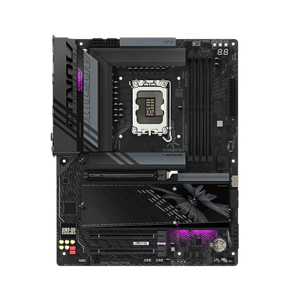 GIGABYTE Z890 AORUS ELITE WIFI7 Motherboard - Supports Intel Core Ultra (Series 2) CPUs, 16+1+2 phases VRM, up to 8800MHz DDR5 (OC), 1xPCIe 5.0 + 3xPCIe 4.0, Wi-Fi 7, 2.5GbE LAN, Thunderbolt 4