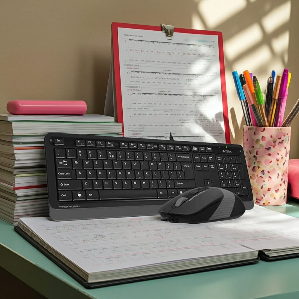 A4tech F1010 Multimedia wired Keyboad & Mouse Combo