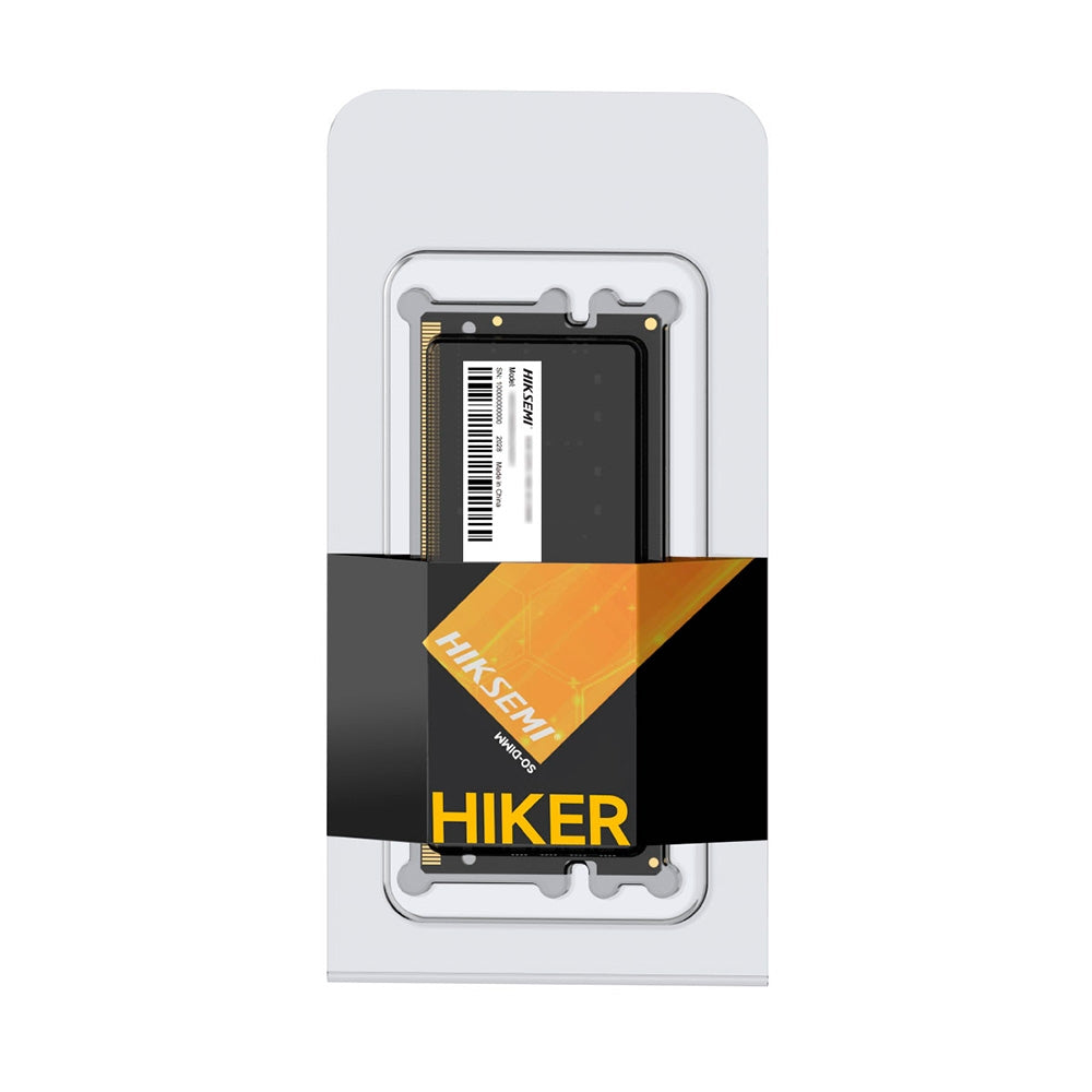 Hiker memory module packaging on a white background