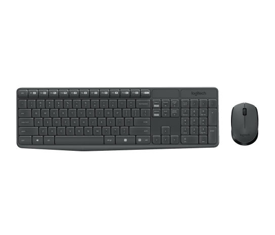 Logitech MK235 Wireless Keyboard & Mouse Combo Reliable Wireless Simplicity