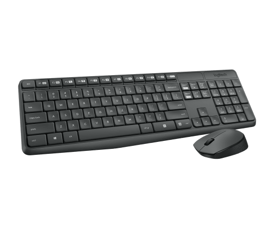 Logitech MK235 Wireless Keyboard & Mouse Combo Reliable Wireless Simplicity