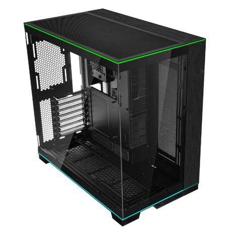Lian Li O11 Dynamic EVO RGB Mid Tower Case — Tempered Glass Front & Side Panels, Supports Up to 420mm Radiators, 140mm Fans, Vertical GPU Mounting Option