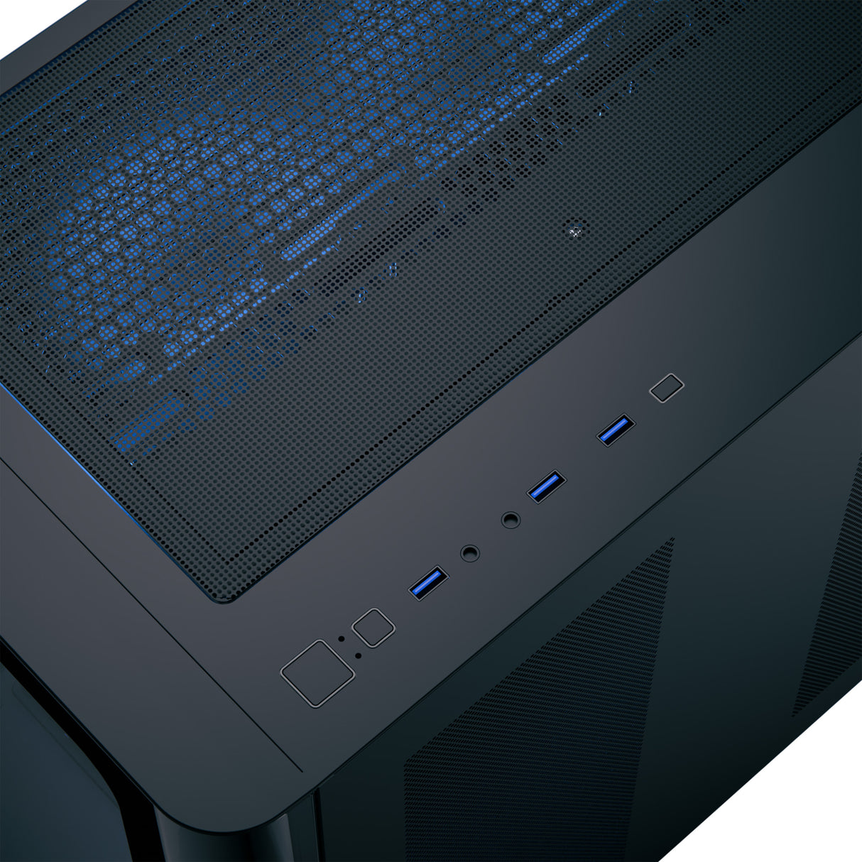 AeroCool P500C: Panoramic Tempered Glass Mid-Tower Gaming Case in Black and White