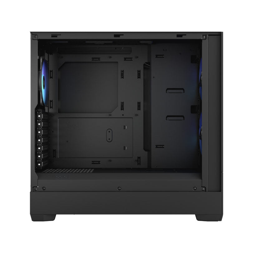Fractal Pop Air RGB Black/Cyan/White TG – High-Airflow