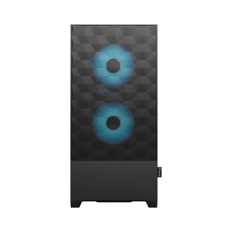 Fractal Pop Air RGB Black/Cyan/White TG – High-Airflow