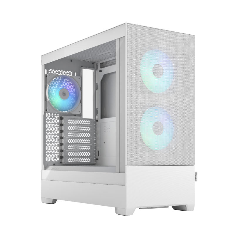 Fractal Pop Air RGB Black/Cyan/White TG – High-Airflow