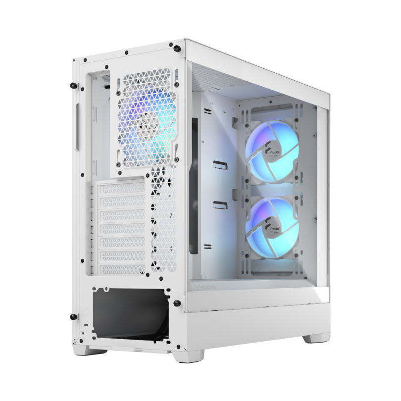 Fractal Pop Air RGB Black/Cyan/White TG – High-Airflow