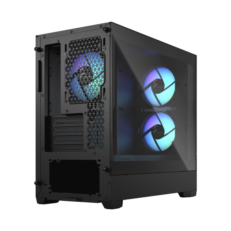 Fractal Pop Mini Air RGB Black/White TG – High-Airflow Mini Tower