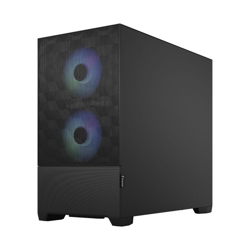 Fractal Pop Mini Air RGB Black/White TG – High-Airflow Mini Tower