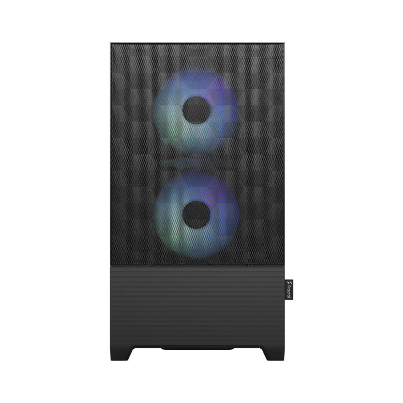 Fractal Pop Mini Air RGB Black/White TG – High-Airflow Mini Tower