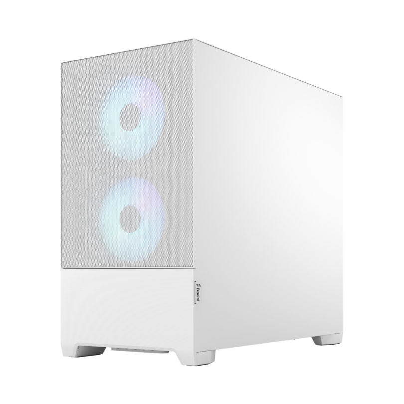 Fractal Pop Mini Air RGB Black/White TG – High-Airflow Mini Tower