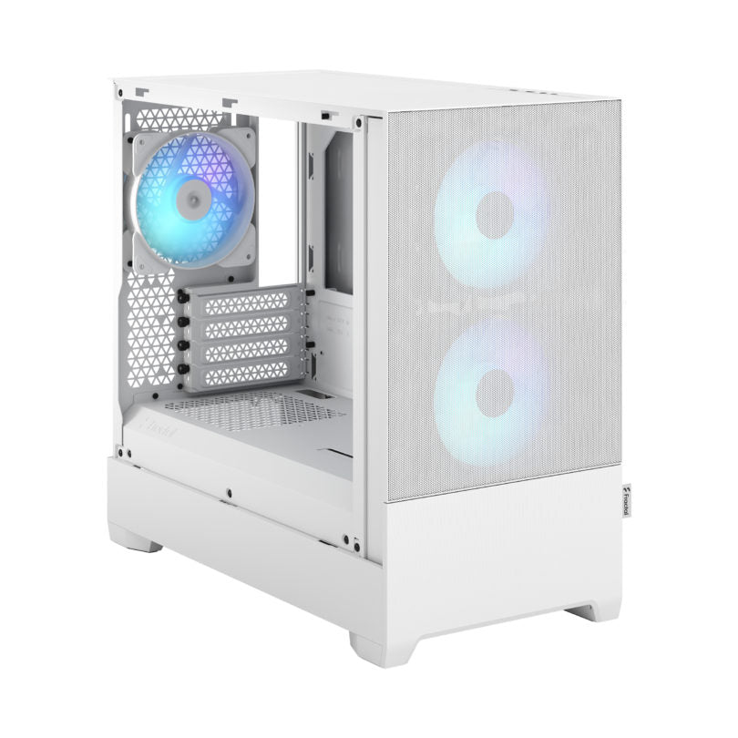 Fractal Pop Mini Air RGB Black/White TG – High-Airflow Mini Tower