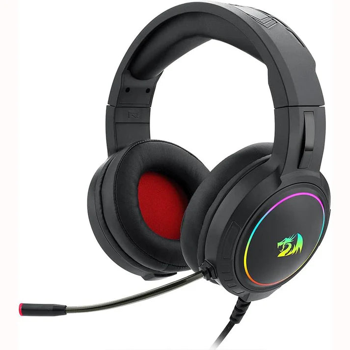 سماعة ألعاب Redragon H270 Mento RGB سلكية بدرايفرز 50mm وإضاءة RGB حيوية