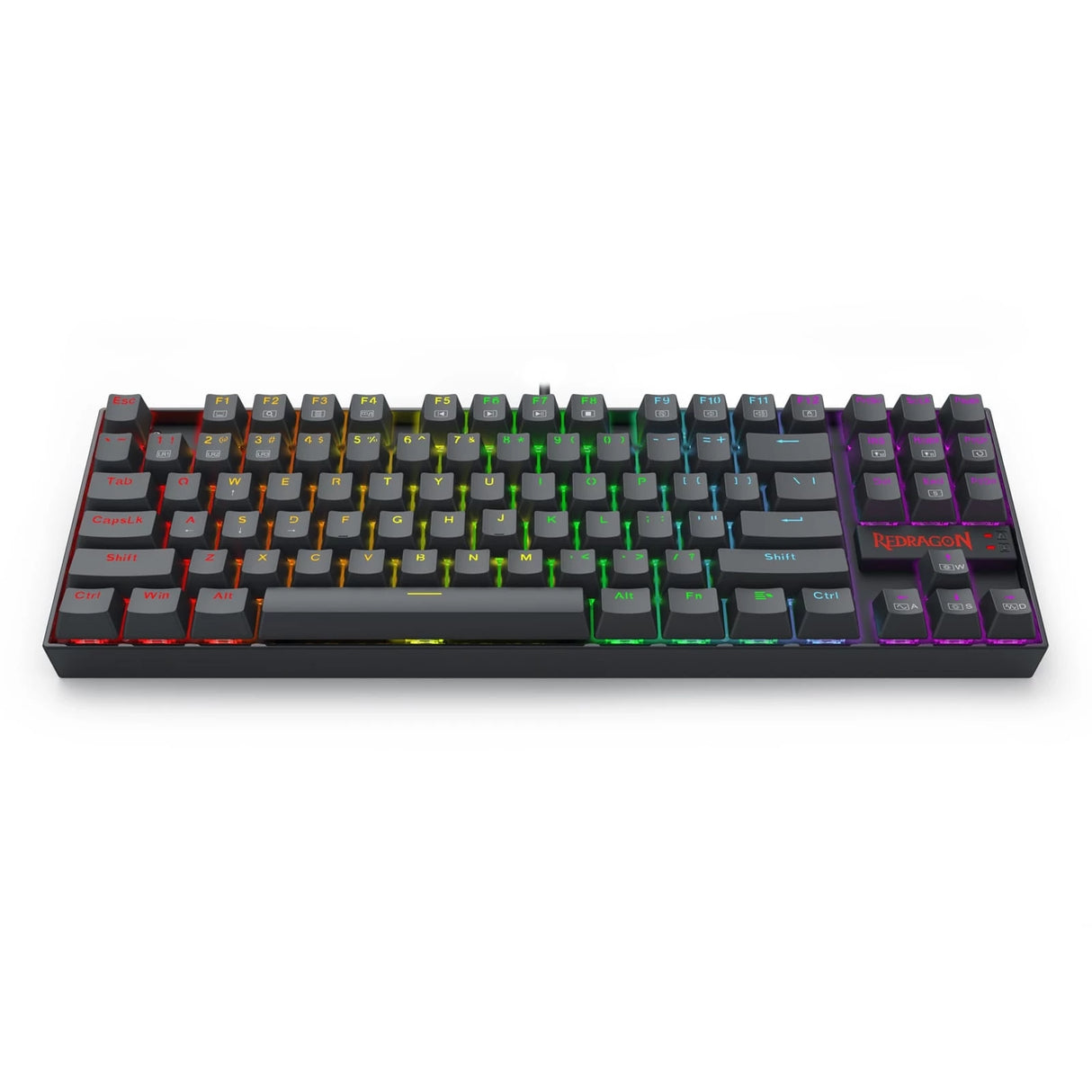 كيبورد ألعاب ميكانيكي Redragon K552 Elite - سويتش Red/Blue مع إضاءة Rainbow RGB