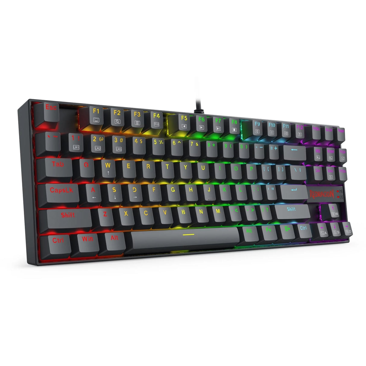 كيبورد ألعاب ميكانيكي Redragon K552 Elite - سويتش Red/Blue مع إضاءة Rainbow RGB