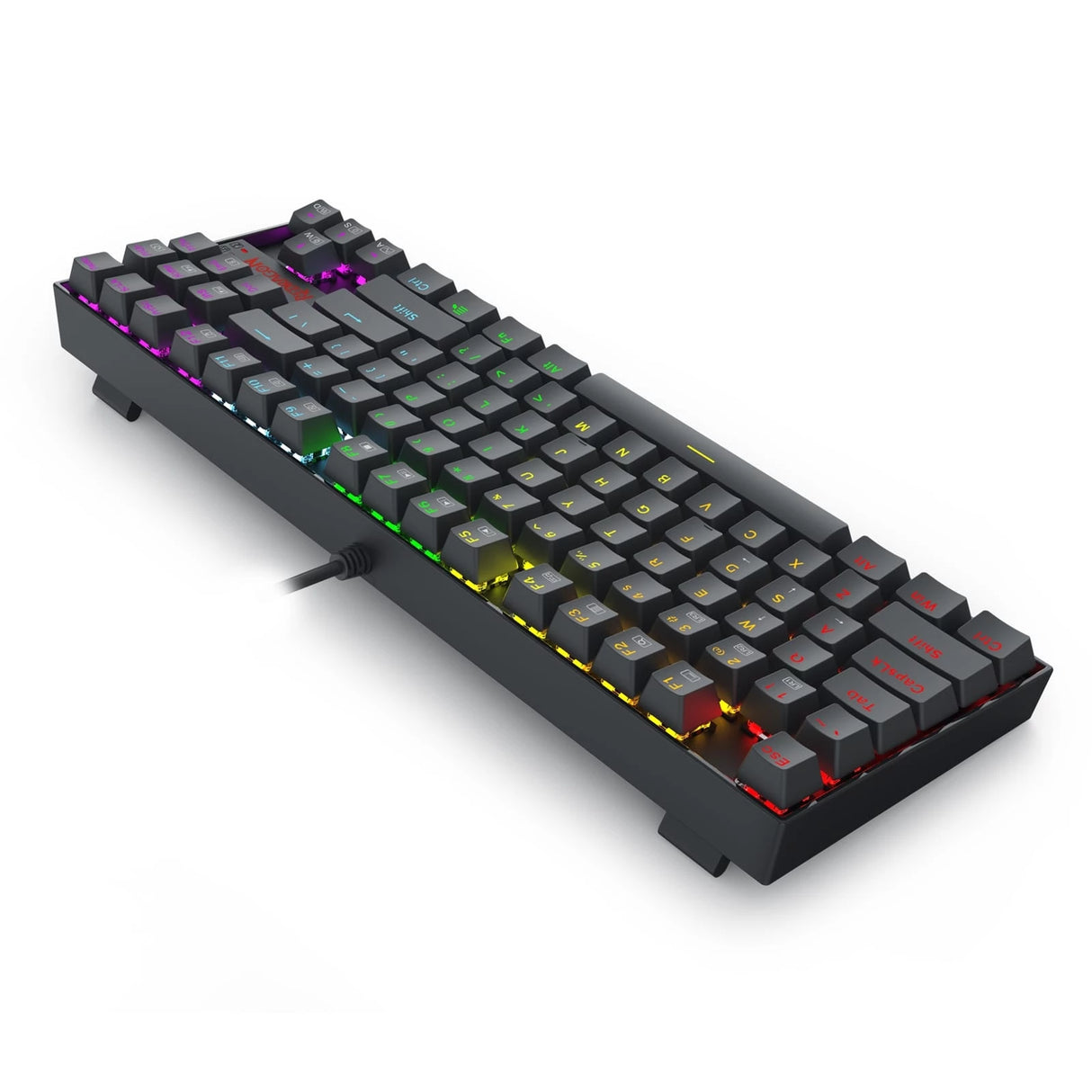 كيبورد ألعاب ميكانيكي Redragon K552 Elite - سويتش Red/Blue مع إضاءة Rainbow RGB