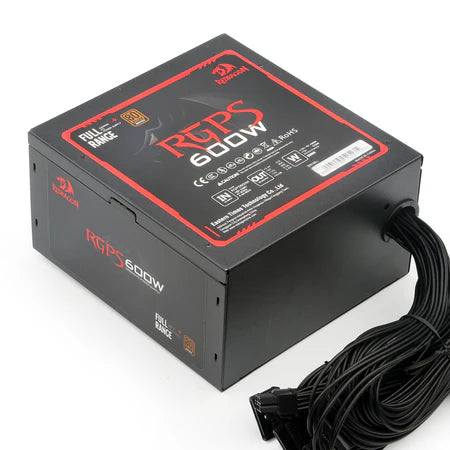 باور سبلاي Redragon RGPS GC-PS002 600 وات للألعاب - كفاءة 80+ برونز موثوقة