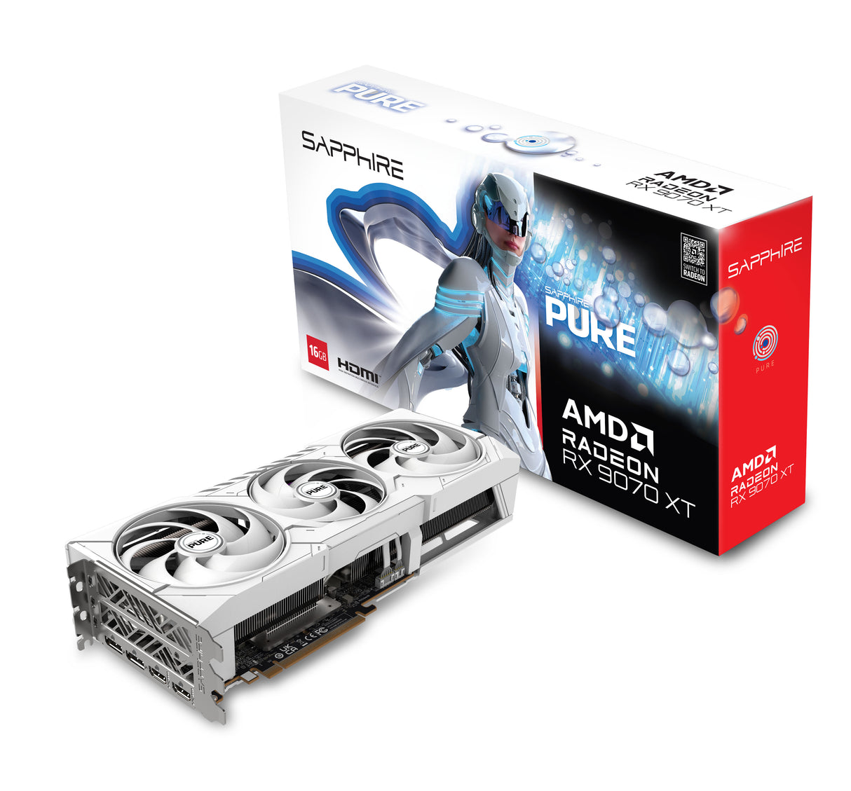 SAPPHIRE PURE AMD Radeon RX 9070 XT – 16 GB High-Performance Gaming GPU