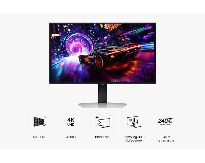 Samsung Odyssey OLED G8 (G81SF) 27″ 4K UHD 240Hz Gaming Monitor with QD-OLED