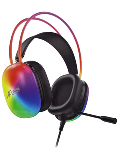 Spark H105 Gaming Headset Comfortable RGB Caps With 3.51+USB and 5.1 Audio Cable , Noise Cancelling MIC , Surround Sound 360 Audio Directional Pinpoint , 110dB High Sensitivity , Captures Sound Source at all Distance