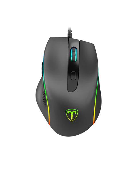 T-Dagger T-TGM208 RGB Optical Gaming Mouse - 3200DPI - 6 Buttons - Black