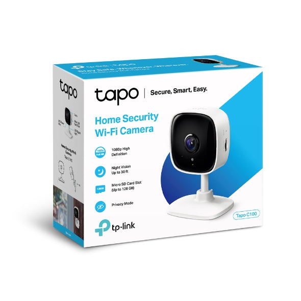 TP-Link Tapo C100: 1080p Full HD Indoor Security Wi-Fi Camera with Motion Detection & Night Vision