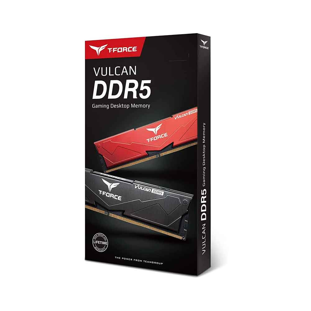 Teamgroup T-FORCE VULCAN 64GB (2x32GB) 6000 Mhz DDR5 CL38 XMP 3.0 Desktop Memory