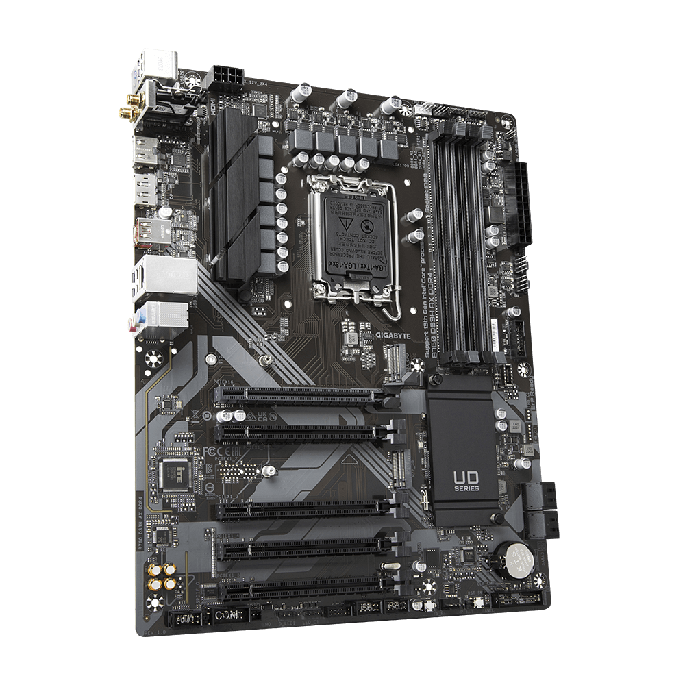 Gigabyte B760 DS3H AX DDR4 Supports Intel Core 14th CPUs 8+2+1 Phases Digital VRM DDR4 (OC) 2xPCIe 4.0 M.2, Wi-Fi 6E, GbE LAN, USB 3.2 Gen 2