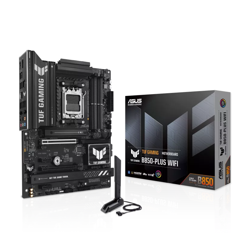 ASUS TUF GAMING B850-PLUS WIFI – Durable AM5 Gaming Motherboard